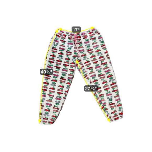 Muk Luks Waffle Knit Christmas Trucks Pajama Set SZ Extra Large - Picture 11 of 13